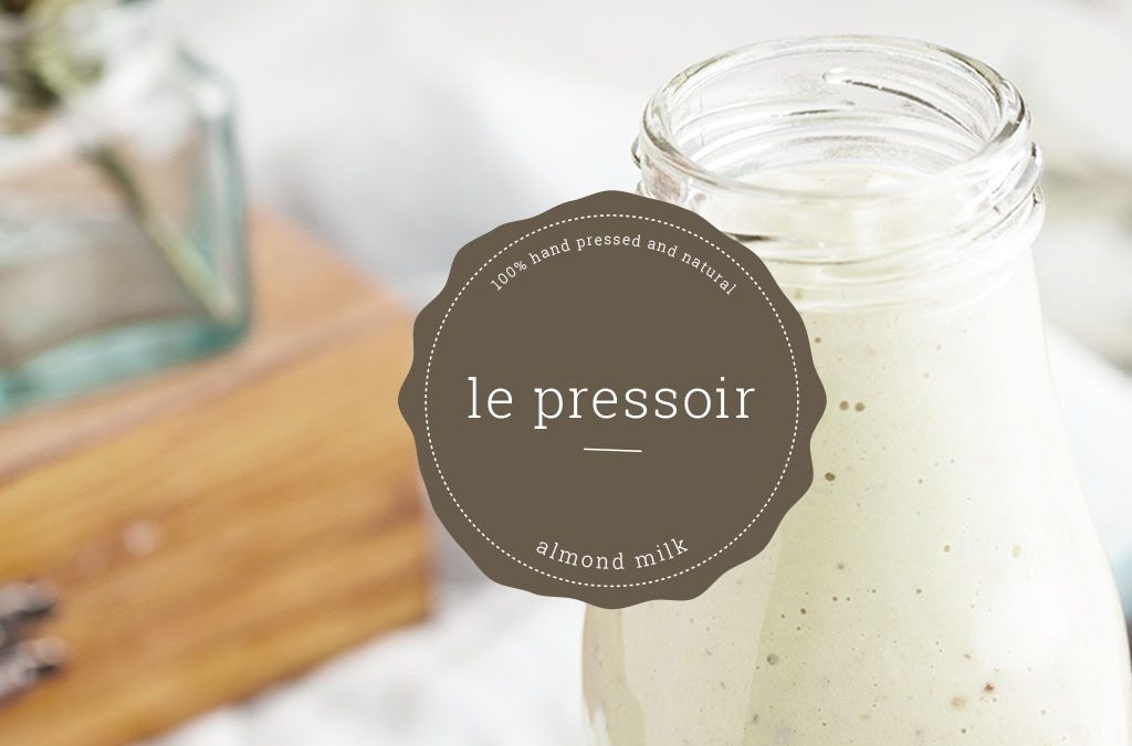 Le Pressoir Almond Milk Packaging Design