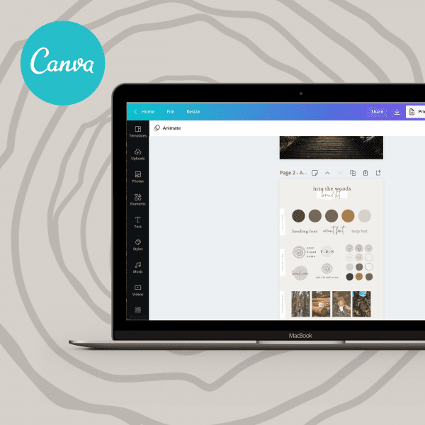 Into The Woods Canva Logo Kit - Image 2