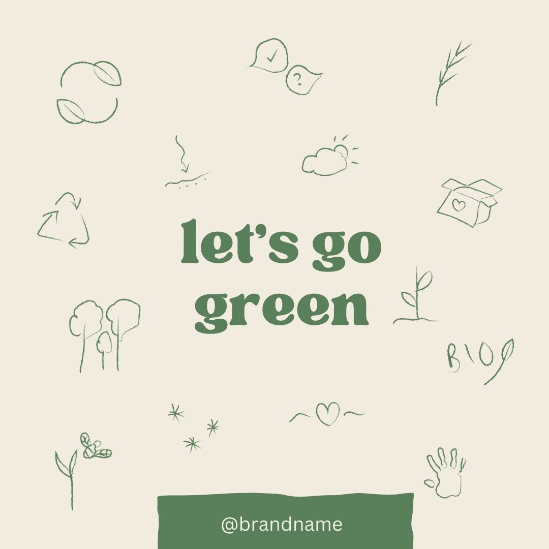 Eco-Friendly Instagram Template Social Media 1 Eco Friendly Green Instagram Templates