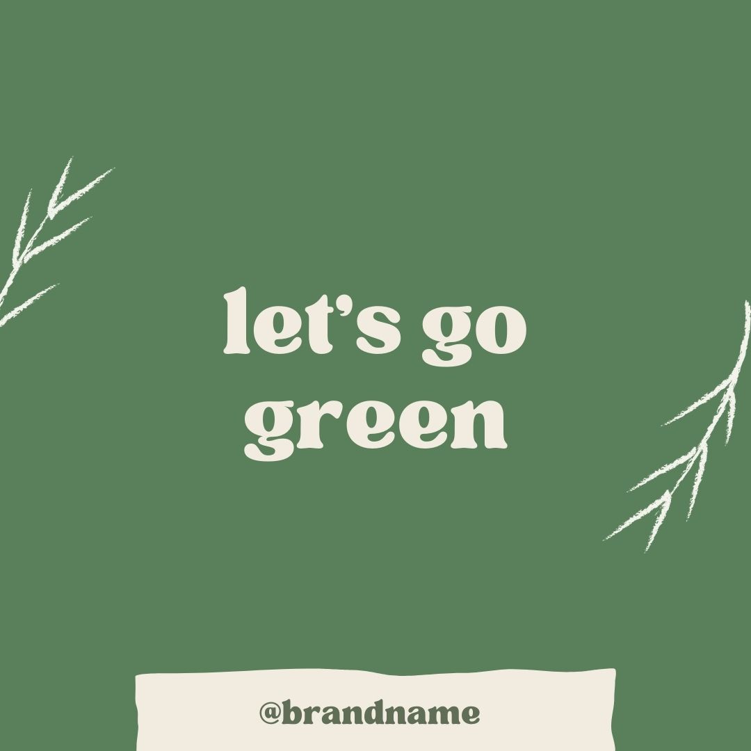 Eco-Friendly Instagram Template Social Media Flow Yoga Canva Brand Kit Logo Template