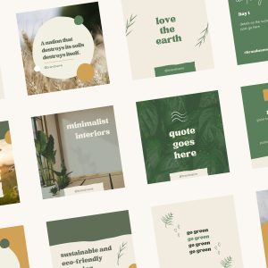 Eco Friendly Green Instagram Templates