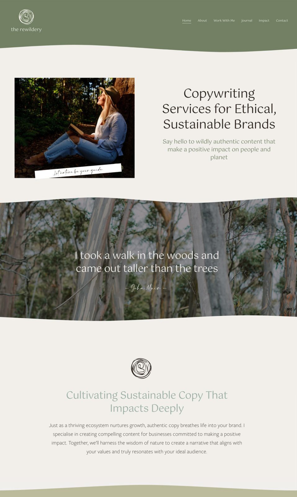 one-week-website-small-business One week nature inspired small business website