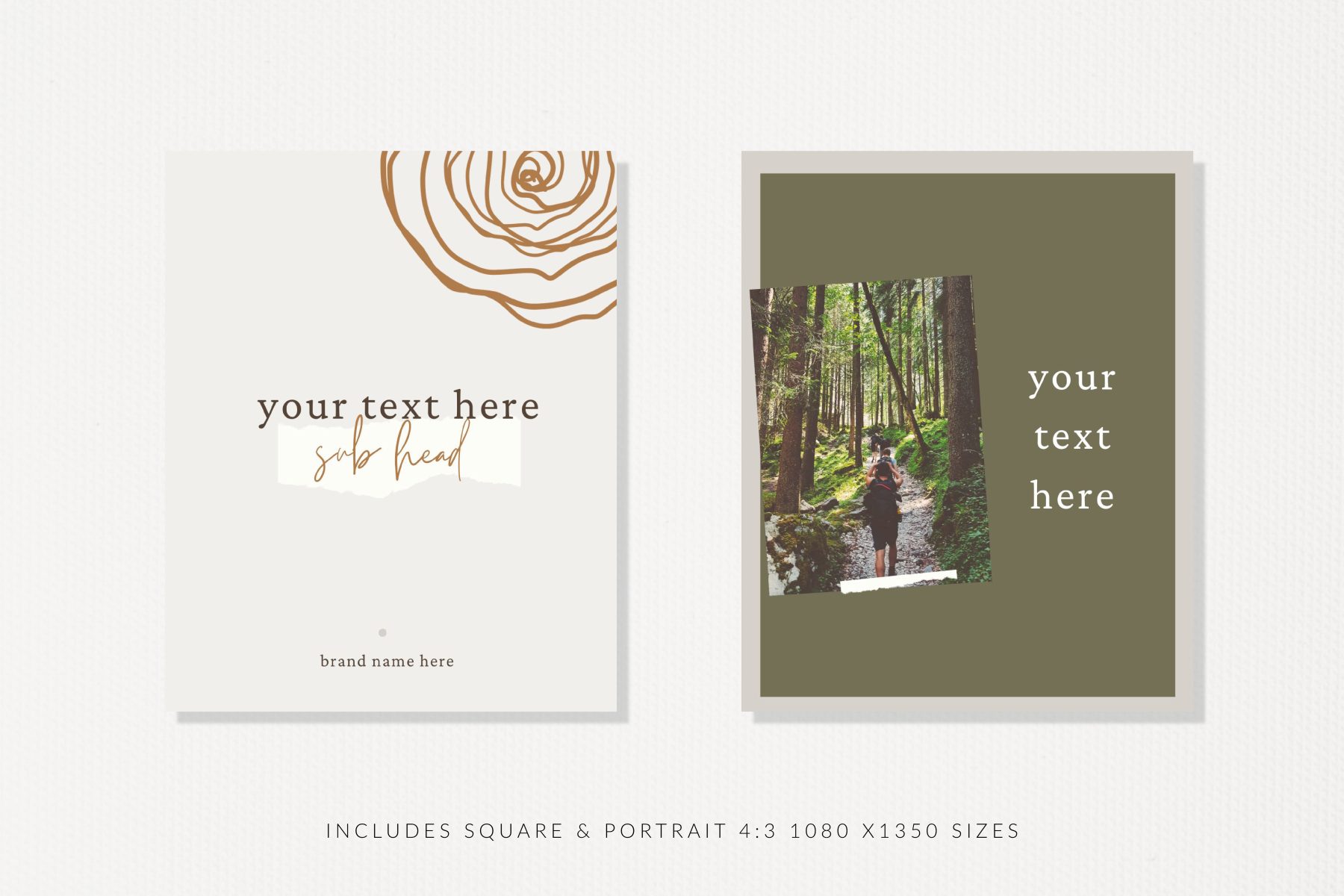 Natural Eco Instagram Social Media Templates