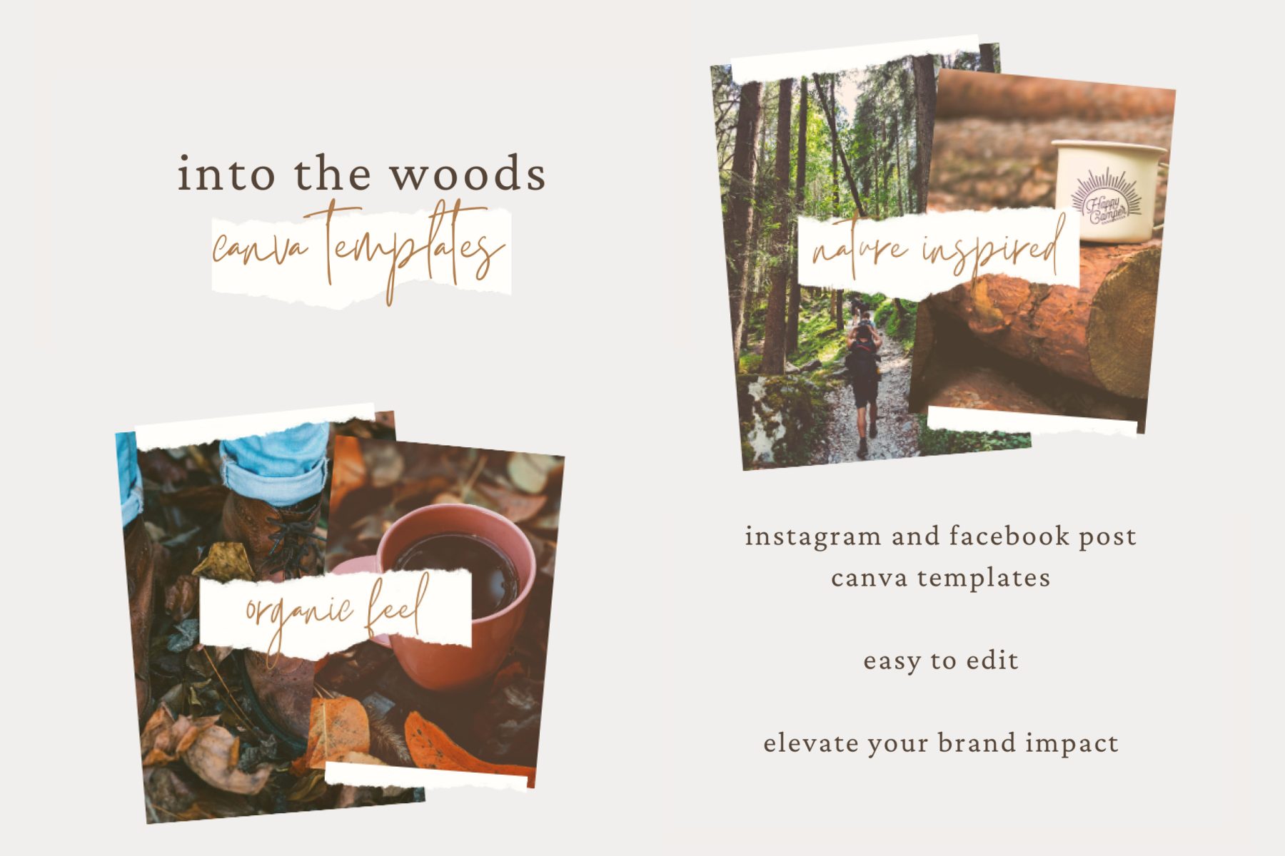 Natural Eco Instagram Social Media Templates