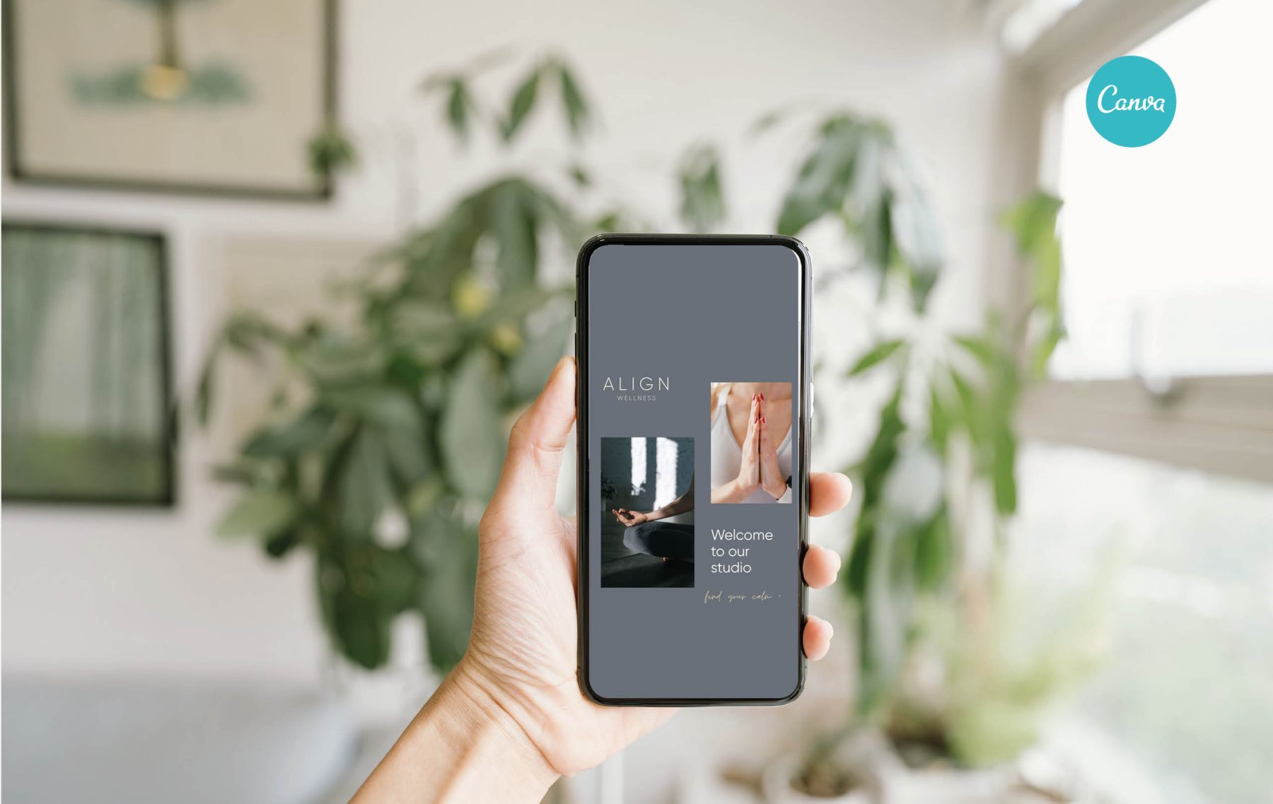 Holistic Wellness Social Media Canva Template Kit Yoga Therapy Spiritual