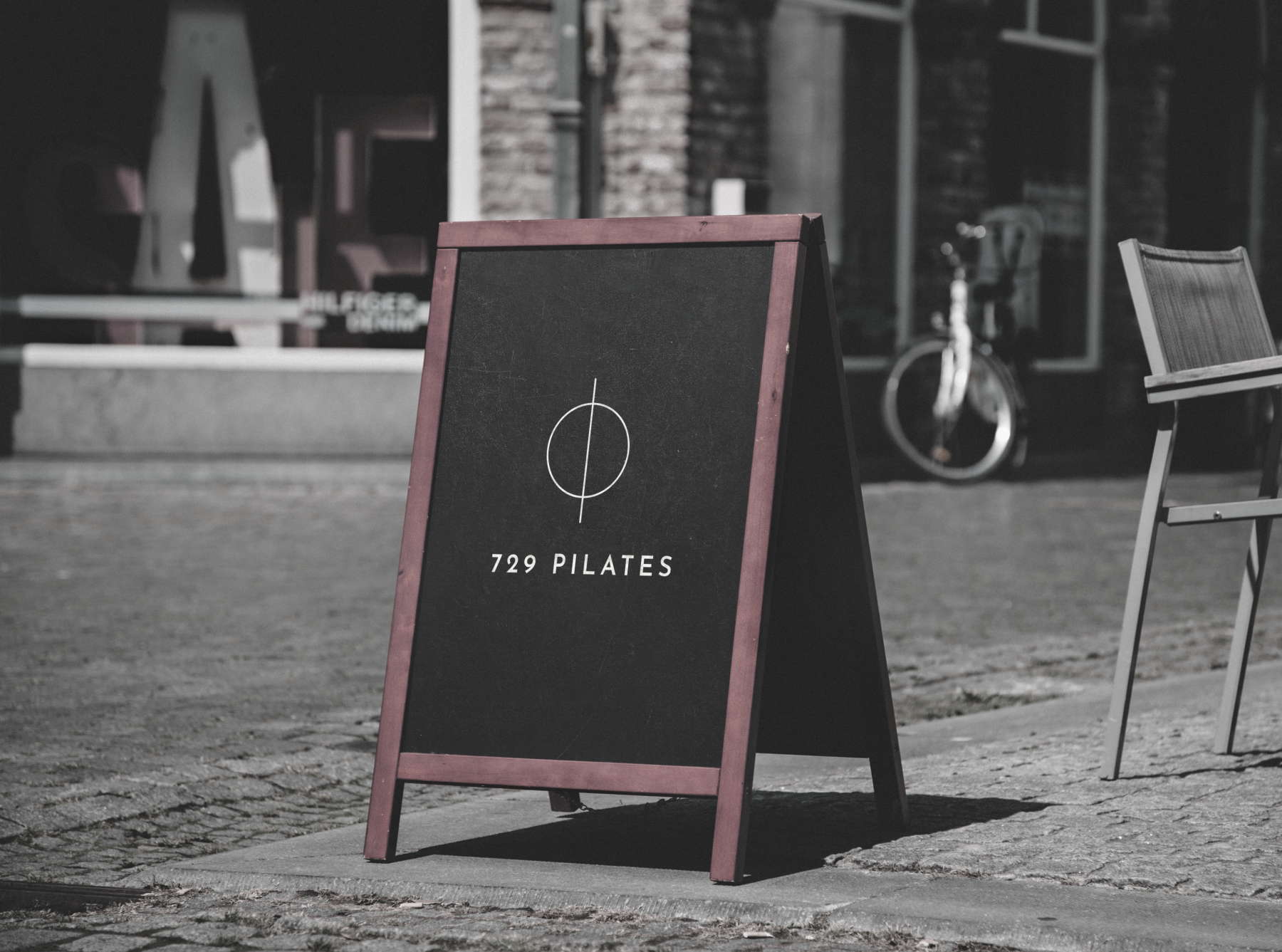 A-Frame Chalkboard Menu MockUp Geometric Astrology Nature Elemental Illustration Icons Holistic Wellness