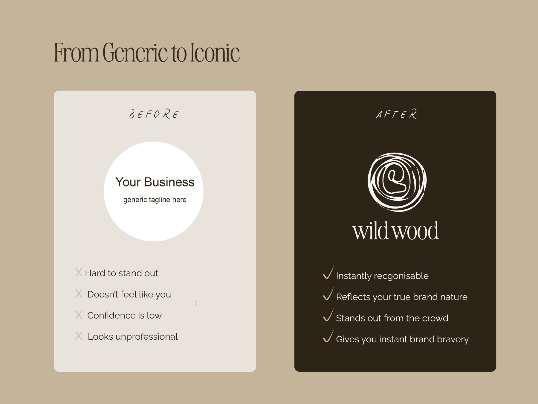 semi custom branding kit Semi Custom Natural Eco Sustainable Brand Logo Kit