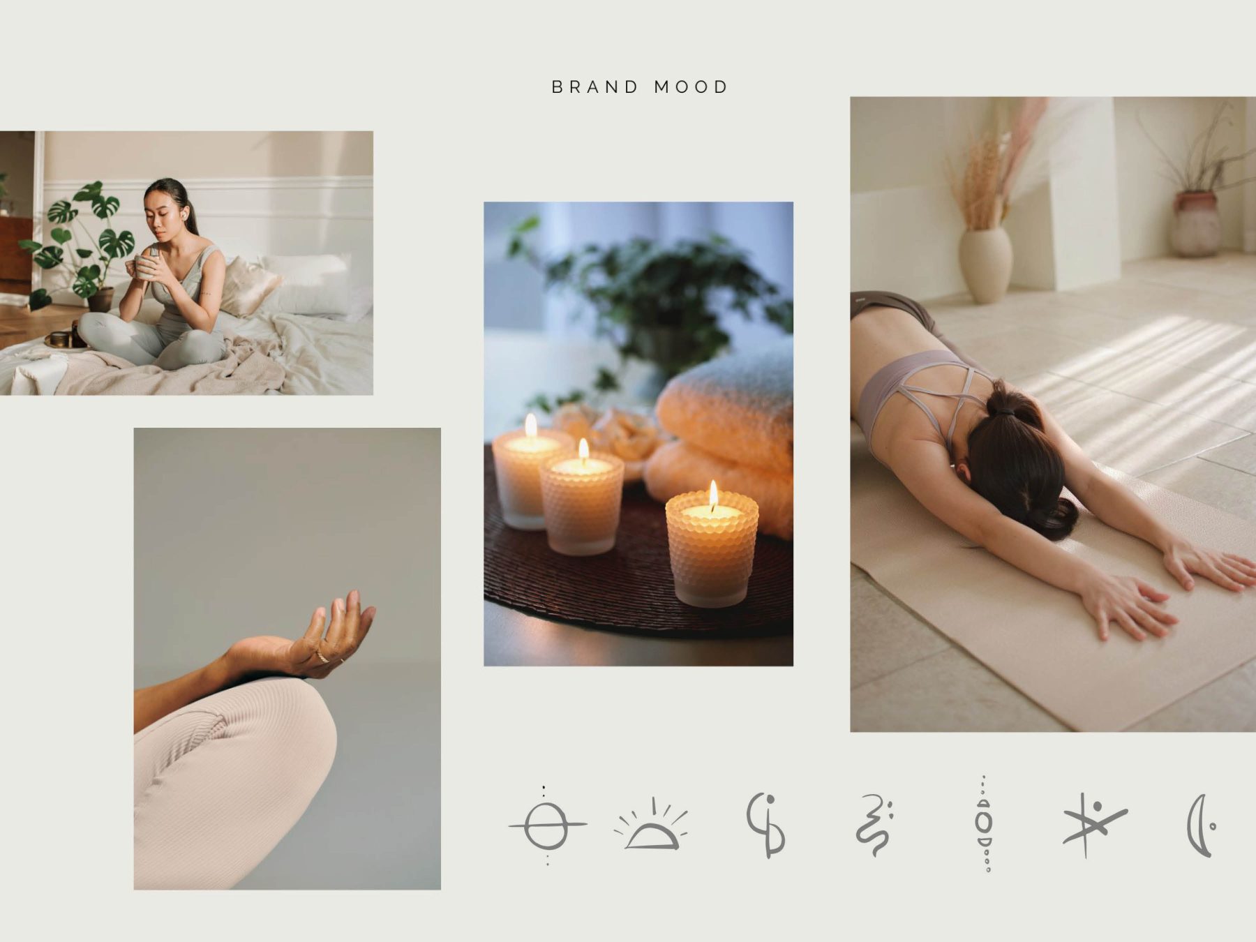 Holistic Wellness Logo Brand Kit Yoga Spiritual holistic wellness branding kit