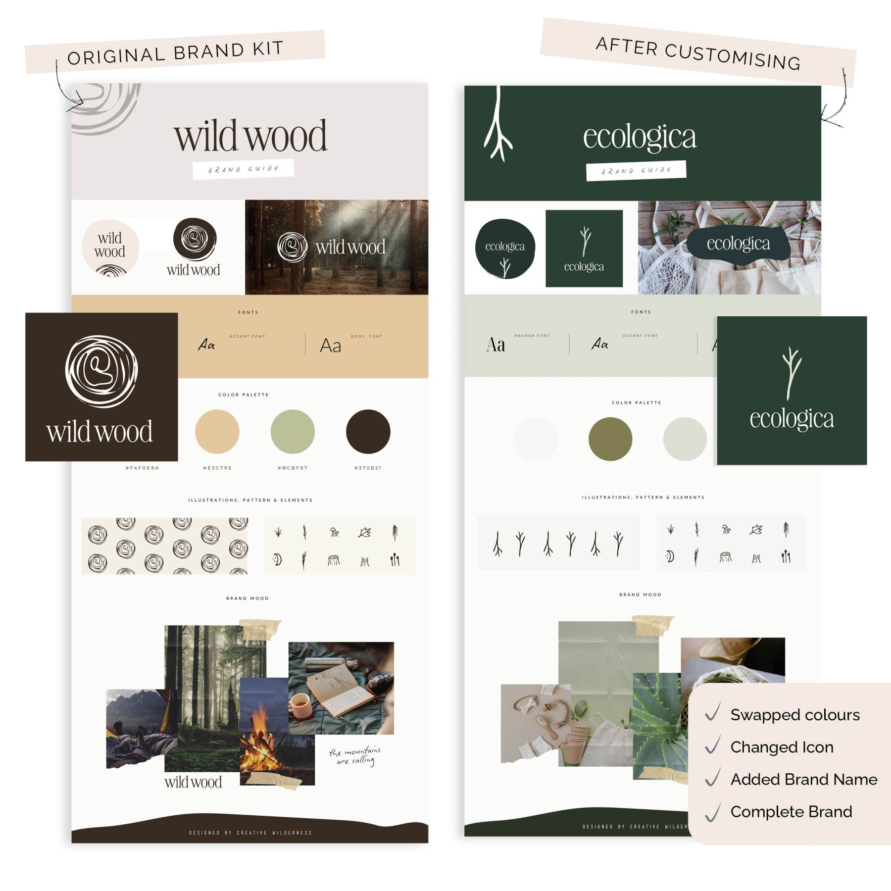 semi custom brand logo kit9 Semi Custom Natural Eco Sustainable Brand Logo Kit